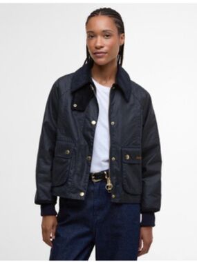 NEW!!!!!!! Balfour Women's Navy Utility Jacket with Cord Collar